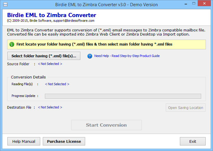 convert emails to zimbra