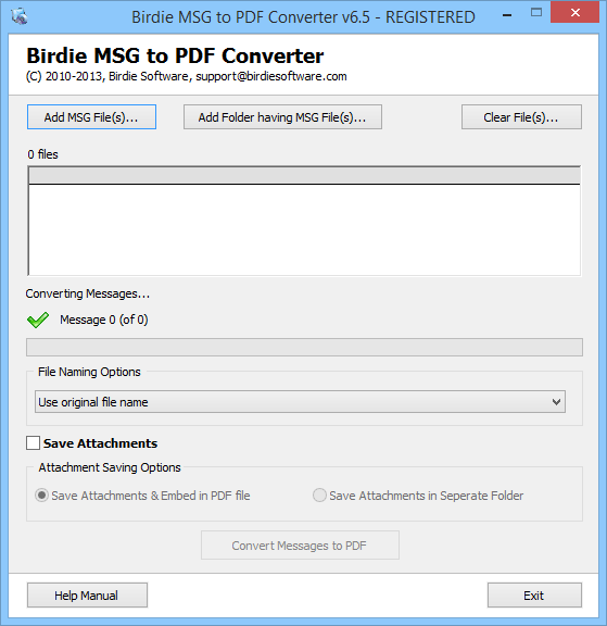 MSG to PDF Converter 6.8.6