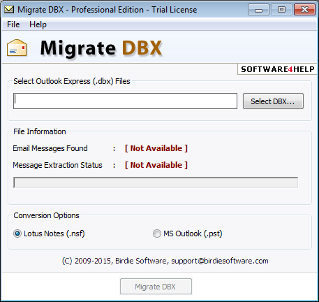 Migrate DBX to Outlook