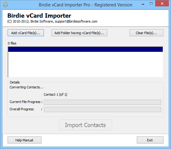 Export eM Client Contacts to Outlook - click for full size