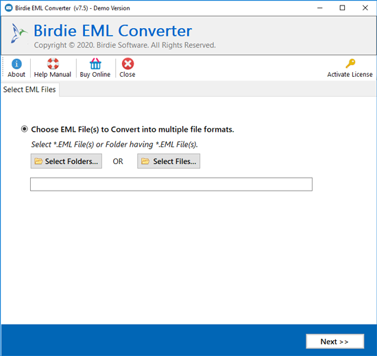 Convert EML files to Outlook PST 7.5