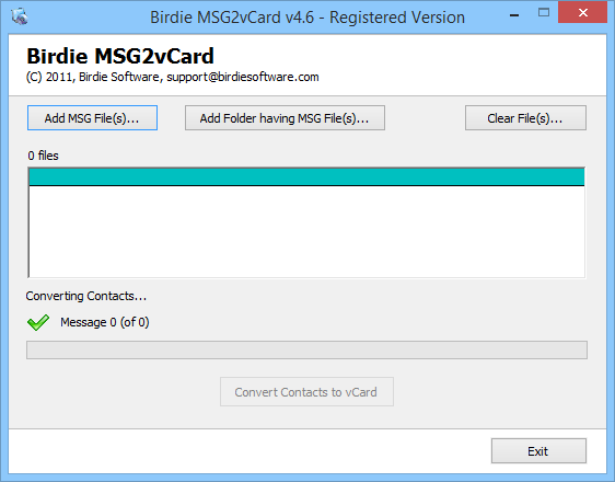 MSG to vCard Converter 4.7.3