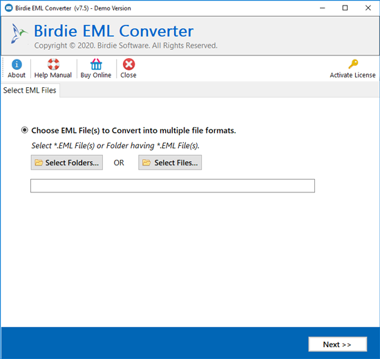 Bulk EML File Import Application